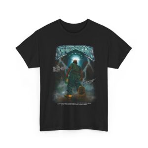 Invasion Cotton Black T-Shirt- Casual
